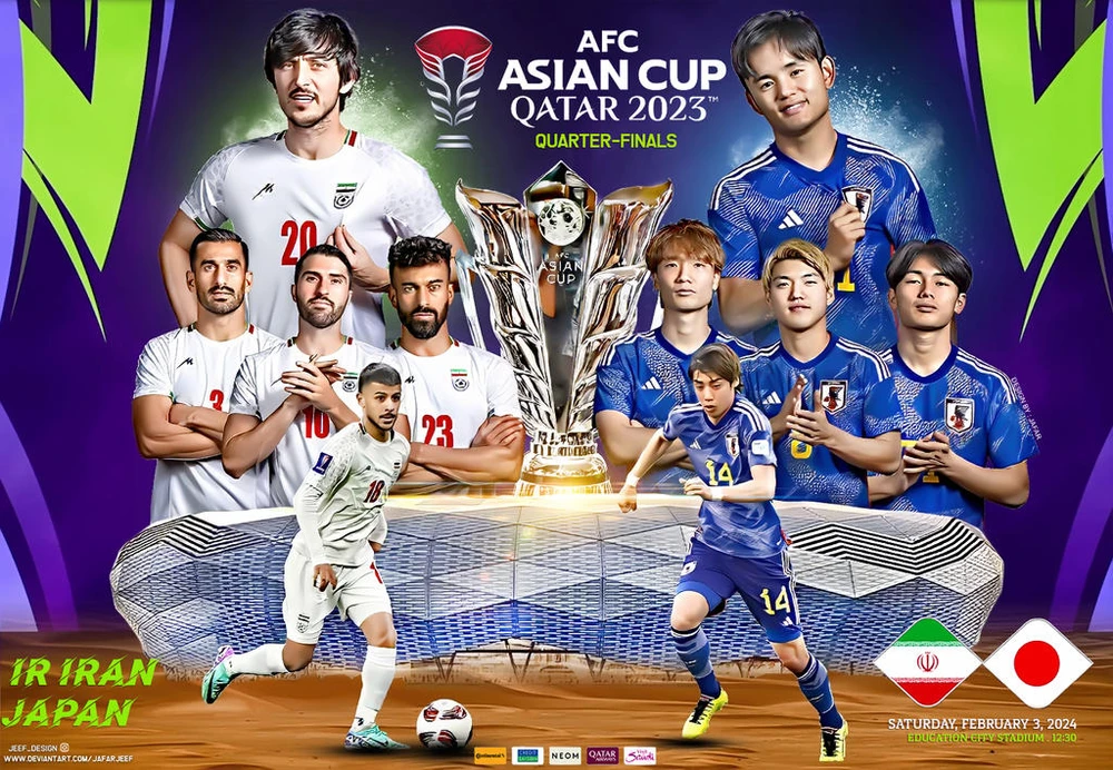 Iran vs Nhật Bản sẽ gặp nhau vào ngày 3/2 tại Asian Cup 2023.